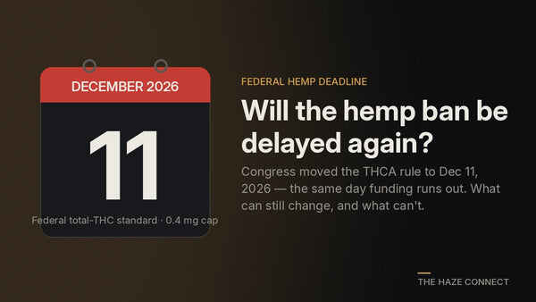 Will the Hemp Ban Be Delayed Again? What Actually Happens on December 11, 2026