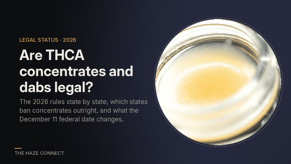 Are THCA Concentrates and Dabs Legal? The 2026 Rules, State by State