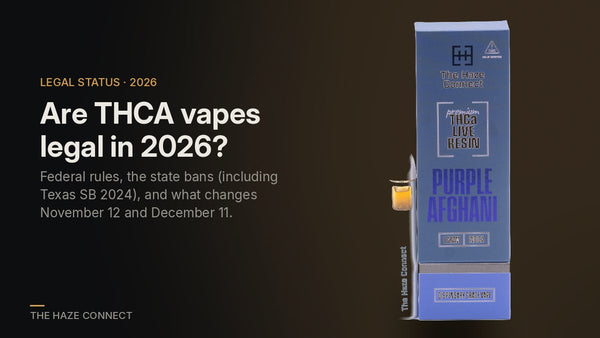Are THCA Vapes Legal in 2026? Federal Rules, State Bans, and What Changes This Fall