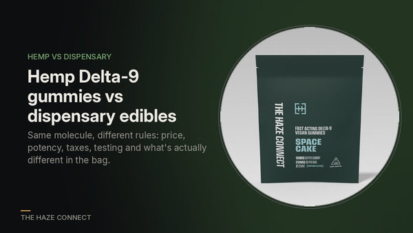 Hemp Delta-9 Gummies vs Dispensary Edibles: Price, Potency and What's Actually Different