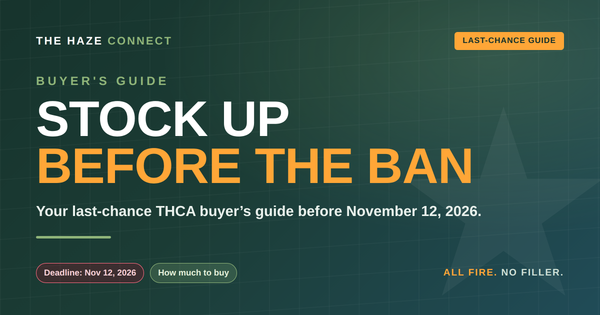 Stock Up on THCA Before the 2026 Ban: A Buyer's Last-Chance Guide
