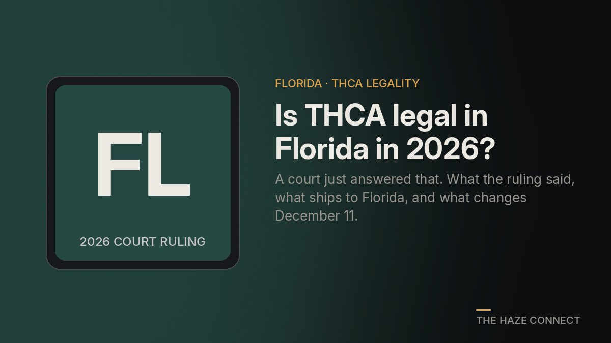 Is THCA Legal in Florida in 2026? A Court Just Answered That