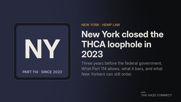 New York Closed the THCA Loophole in 2023: Three Years Before the Federal Government