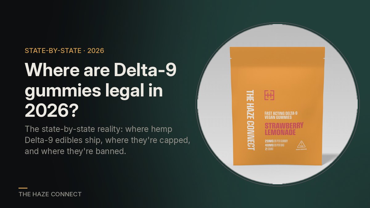 Where Are Delta-9 Gummies Legal in 2026? The State-by-State Reality
