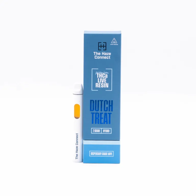 Dutch Treat Live Resin THCA Disposable Vape, The Haze Connect